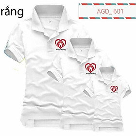 Áo gia đình cổ trụ chất đẹp, mẫu happy family _ AGD 601
