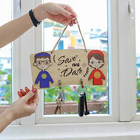Mua Ba tranh gỗ làm quà cưới ý nghĩa nhất với hình ảnh cô dâu chú rể xinh xắn