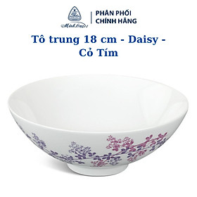 Mua Tô trung 18 cm - Daisy - Cỏ Tím - Gốm sứ Minh Long cao cấp