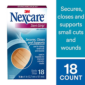 Băng y tế thay chỉ khâu da Nexcare H1547( 18 miếng 12.7mmx101mm)