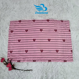 Mua Vỏ gối nằm Cotton poly dây khóa kéo vỏ gối size 40x60 - 1 cái