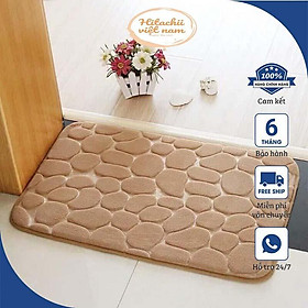 Mua Thảm lau chân thấm nước hình vân đá nổi chống trơn cao cấp  Thảm lau chân nhà bếp nhà tắm chống trượt