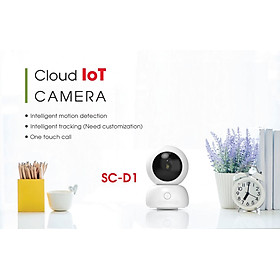 Camera SC-D1 IoT thông minh có tính năng phát hiện, lọc và theo dõi người, hồng ngoại 10m, đàm thoại 2 chiều