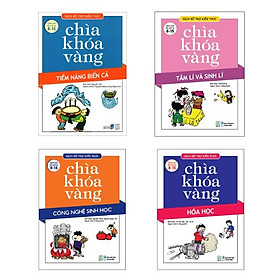 Combo 4 cuốn Chìa khóa vàng: Hóa học + Công nghệ và sinh học + Tiềm năng biển cả + Tâm lí và sinh lí