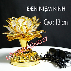 Đèn thờ hoa sen đổi màu - niệm phật (kèm sạc )