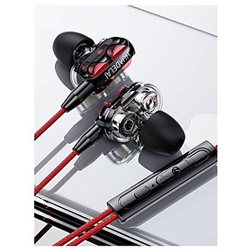 Mua Tai nghe có dây TEKKIN TI-310 Bass Có Mic Khử Tiếng Ồn HiFi - hàng chính hãng - Đỏ
