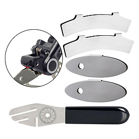 Bike Disc Rotor Truing Wrench Bicycle Brake Disc Adjuster Flattening Correction Repair Tool with Disc Brake Pads