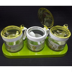Lọ đựng gia vị bộ 3 và bộ 4 thuỷ tinh cao cấp