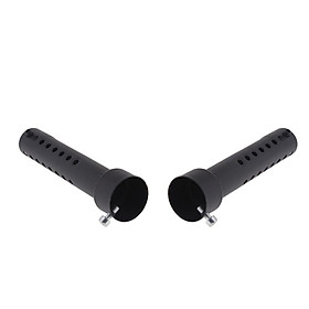 2pcs Motorcycle Tail Exhaust Can Pipe Baffle Muffler Silencer DB Killer Noise Sound Eliminator 35mm Black