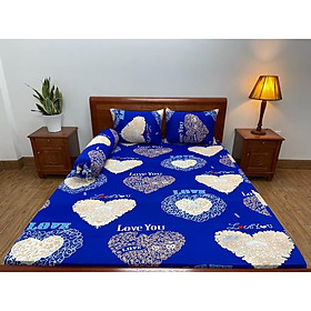 Bộ drap giường 4 món(1 ga+2 áo gối nằm+1 áo ôm) Thun Lạnh Hàn Quốc cao cấp-Nhận may hàng theo yêu câu