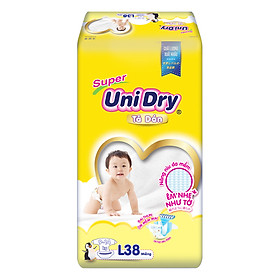 Combo 4 Tã Dán Cho Bé UniDry (G6+) size L38 (38 Miếng)