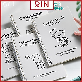 Sổ tay ghi chép / sổ lò xo ghi chép A5 - B5 - A4 160 trang – giấy kẻ ngang – giấy ô vuông