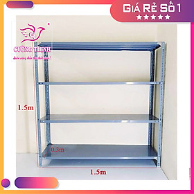 Kệ sắt đa năng, 4 Tầng Cao 150cm x Dài 150cm x Rộng 30cm