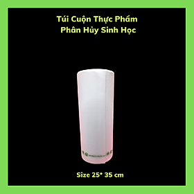 Sét 2 Kí Túi Ni Lông Đựng Thực Phẩm - Phân Hủy Sinh Học - Dạng Cuộn - Màu Trắng Sữa - 4 size /Set 2 Kilograms Of Bio-Degradable Nylon Food Bags - In Roll - Color Milky White - 4 Sizes