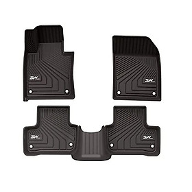 Thảm lót sàn xe ô tô Volvo XC60 2017- đến nay Nhãn hiệu Macsim 3W chất liệu nhựa TPE đúc khuôn cao cấp - màu đen