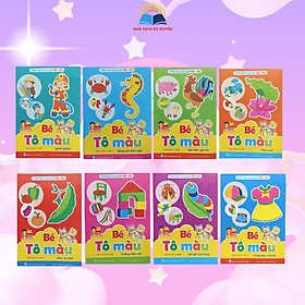 Sách - Bé tô màu dành cho trẻ từ 3-4 tuổi (8 quyển)