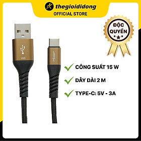 Mua Cáp Type C 2m Mbest DS463X-WB Đen - Hàng chính hãng
