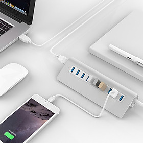 Bộ hub chia 10 cổng USB3.0 vỏ nhôm cao cấp M3H10