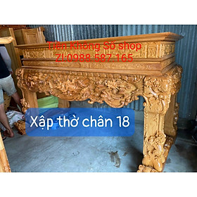 Mua Sập Thờ Tứ Linh Gõ Đỏ Chân 18 Siêu Đẹp 3ER ( FREESHIP 60 KM )