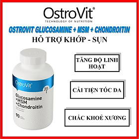 Ostrovit Glucosamine + MSM + Chondroitin 90viên tablets – Hỗ trợ khớp, sụn, linh hoạt khớp, chất nhờn khớp, cải thiện tóc, móng và da