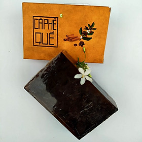 Xà bông Sinh Dược Cà phê quế, xà bông cục handmade 100gr, mẫu bao bì vẽ mộc, mùi quế ấm áp, làm sạch diệt khuẩn, ấm da