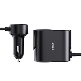 Mua Tẩu Sạc Nhanh Ô Tô Baseus High Efficiency Pro 1-for-2 Car Cigarette Lighter 30W (Hàng chính hãng)