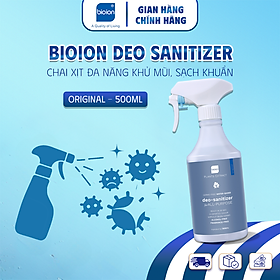 Chai xịt đa năng khử mùi sạch khuẩn Bioion Deo Sanitizer 500ml - Dành cho gia đình và văn phòng