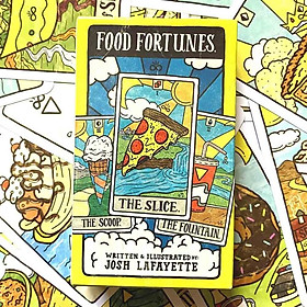 Bài Tarot Food Fortunes Tarot A Deck of Dinner Divination Tặng Đá Thanh Tẩy