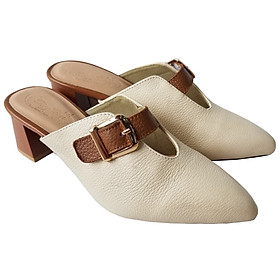 Dép Cao Gót Nữ BIGGBEN Da Bò Cao 5 Phân DCG104