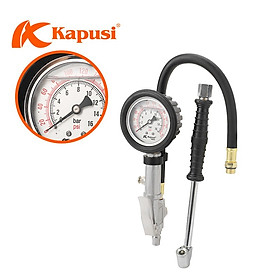 Đầu bơm xe ô tô - xe máy -đồng hồ đo lốp xe Nhật Kapusi