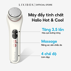  Máy Đẩy Tinh Chất Halio Ion Hot & Cool Beauty Device Nâng Cơ Mặt - Màu Coral 