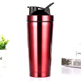 LY GIỮ NHIỆT GYMSHARK KÈM QUẢ LẮC INOX - ĐỎ ĐÔ