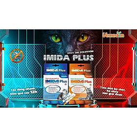 Imida Plus nhỏ gáy cho mèo Vemedim