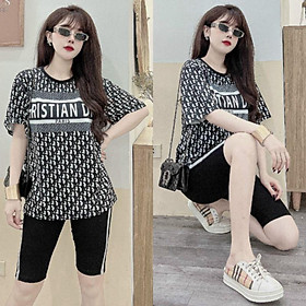 SET BỘ THỜI TRANG FOM RỘNG PHỐI HỌA TIẾT