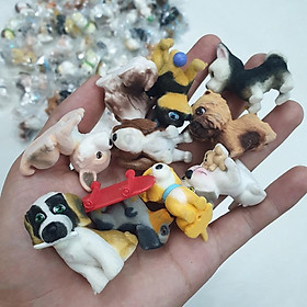 Bộ sưu tập mô hình 10 chú chó vui nhộn mini nhiều màu sắc dễ thương cho bạn trưng bày, trang trí tiểu cảnh Vacimall
