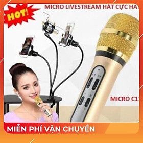 Mua Mic Thu âm C11 livestream cao cấp tặng kèm tai phone