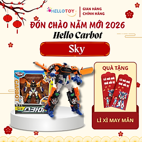 Đồ Chơi Mô Hình Lắp Ráp Xe Hơi Biến Hình Cỡ Lớn HELLO CARBOT Sky