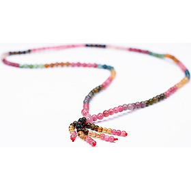 Chuỗi Tourmaline Đa Sắc size hạt 4mm - Ngọc Quý Gemstones