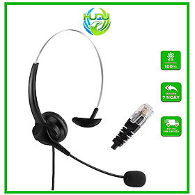 Tai Nghe Tổng Đài Call Center Huqu TD29 - Công Nghệ Chống Ồn Hiệu Quả - Tách Mic Linh Hoạt - Hàng Chính Hãng