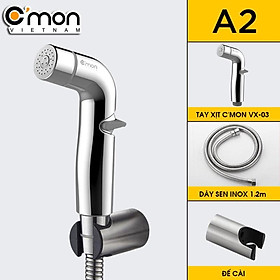 Mua Bộ vòi xịt vệ sinh tăng áp tùy chỉnh áp lực nước cao cấp C MON VX-03