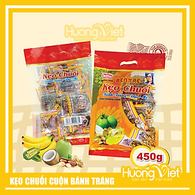 Kẹo chuối cuộn bánh tráng Bến Tre 450g