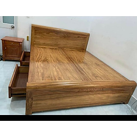 Mua Giường hương xám dạt phẳng hộc kéo 1 M 8x 2m (FREESHIP HCM 30-50 KM )