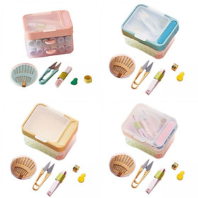 4 Sewing  with Box Two Layer Drawer Essential