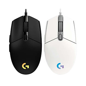 Chuột game có dây Logitech G102 Lightsync - Tùy chỉnh RGB, 6 nút lập trình, nhẹ, 8000 DPI, PC/Mac - Hàng Ch��nh Hãng - ĐEN