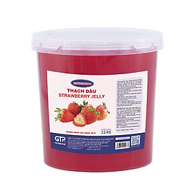 Hạt Thạch Dâu Châu Lương (3.2kg/hộp) - Topping trà sữa, trà trái cây, trà thạch đào, trái cây tô, yogurt…