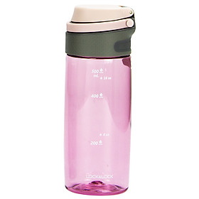 Bình Nước Bằng Nhựa Tritan One Touch Sport Lock&Lock ABF762PIK - Hồng (550ml)