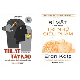 Combo Sách Tư Duy: Thuật Tẩy Não + Bí Mật Của Một Trí Nhớ Siêu Phàm