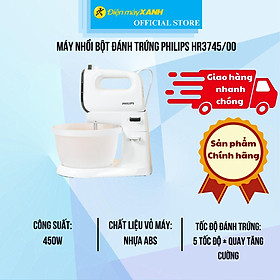 Máy nhồi bột đánh trứng Philips HR3745/00 - Hàng Chính Hãng