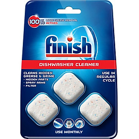 Viên vệ sinh máy rửa bát Finish + Tặng viên rửa Bát Finish