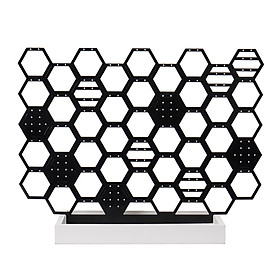 Earring Display Stand Honeycomb Shaped Metal for Necklaces